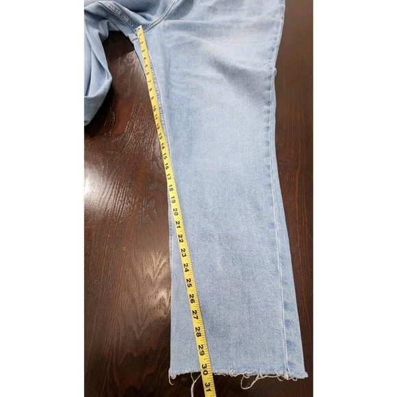 Abercrombie & Fitch 36/22 Ultra High Rise‎ 90s Straight Criss Cross Curve Jeans - Picture 12 of 13